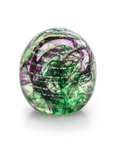 Memorial Dome - Galaxy - Amethyst & Emerald Green
