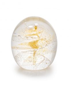 Memorial Dome - Spiral - Clear with 23ct Gold