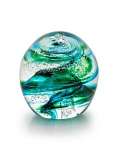 Memorial Dome - Spiral - Sky Blue & Emerald Green