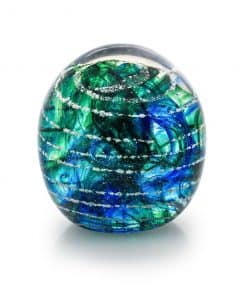Memorial Dome - Galaxy - Cobalt Blue & Emerald Green