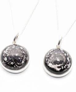 Memorial Pendants - Sterling Silver - Black