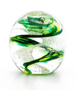 Memorial Dome -  Spiral - Emerald Green and Lime Green